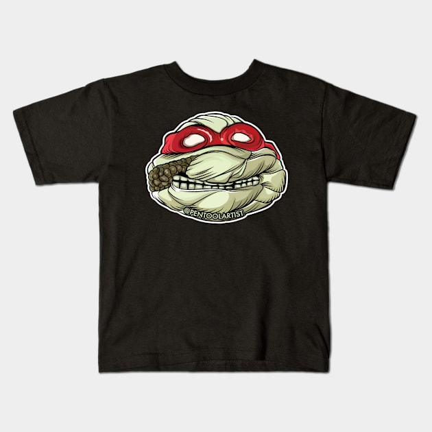 Raph is a Mummy! Kids T-Shirt by pentoolarts